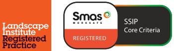 Landscape Institute Registered Practice & Smas Worksafe Registered